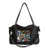 Japanese Fashion Embroidered Nylon Shopping Bag Versatile Large Capacity Canvas Messenger Bag Foreign Style Leisure Commuter Handbag