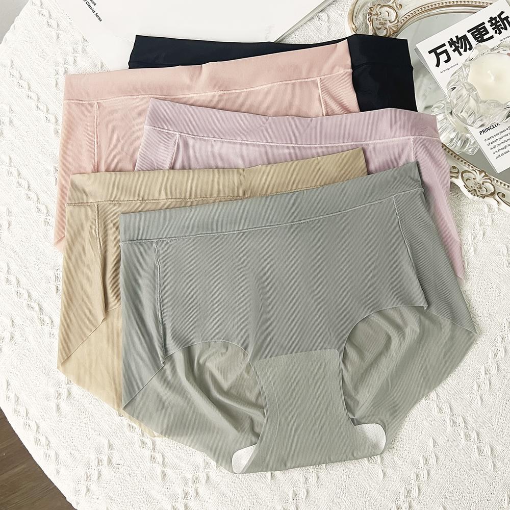 Quick-drying Mid-Rise Ladies Underwear Panties Breathable Lightweight Antibacterial Soft Ultra-Thin Women's Intimates Panties