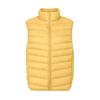 Women's Lightweight Down Vest Stand Collar Zip Up Sleeveless White Duck Down Padded Waistcoat Gilet