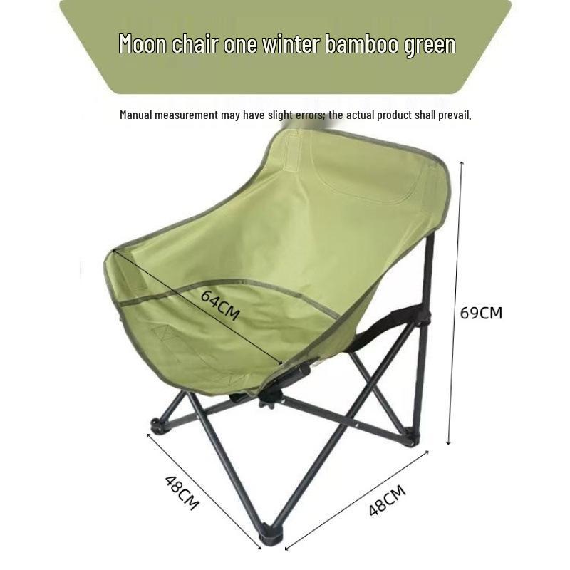 Moon High-Back Portable Recliner: Foldable Outdoor Chair for Camping, Fishing, and Picnics