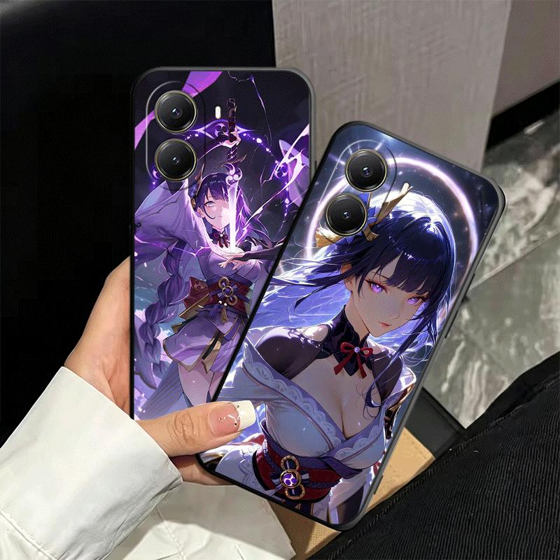 Genshin Impact Raiden Shogun Soft Phone Case for Xiaomi Poco X5 X6 X7 X8 Pro Max X3 F7 F8 Ultra M8 M7 M6 M5 Redmi 15 15C 14C 13C
