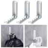 3x Wall Mount hanger Bathroom Coat Hook , Silver