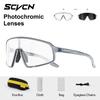SCVCN Hiking Eyewear for Men Photochromic Sunglasses with Box Sports Glasses Cycling Eyewear MTB Goggles Bike UV400 Sunglasses