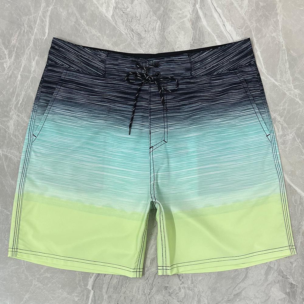 2023 Herren Schnelltrocknende Stretch Surf- & Lauf-Beachshorts, Lässiger Fünf-Punkt-Fitness-Stil