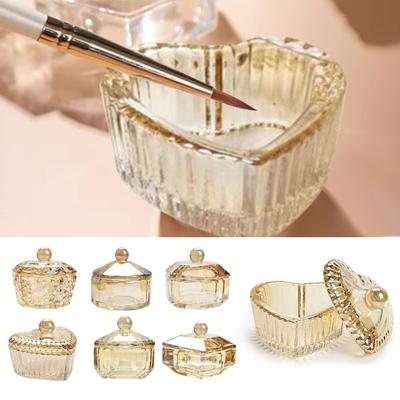 Acrylic Glass Dappen Dish Crystal Nail Art Tools Accessories Liquid Powder Glass