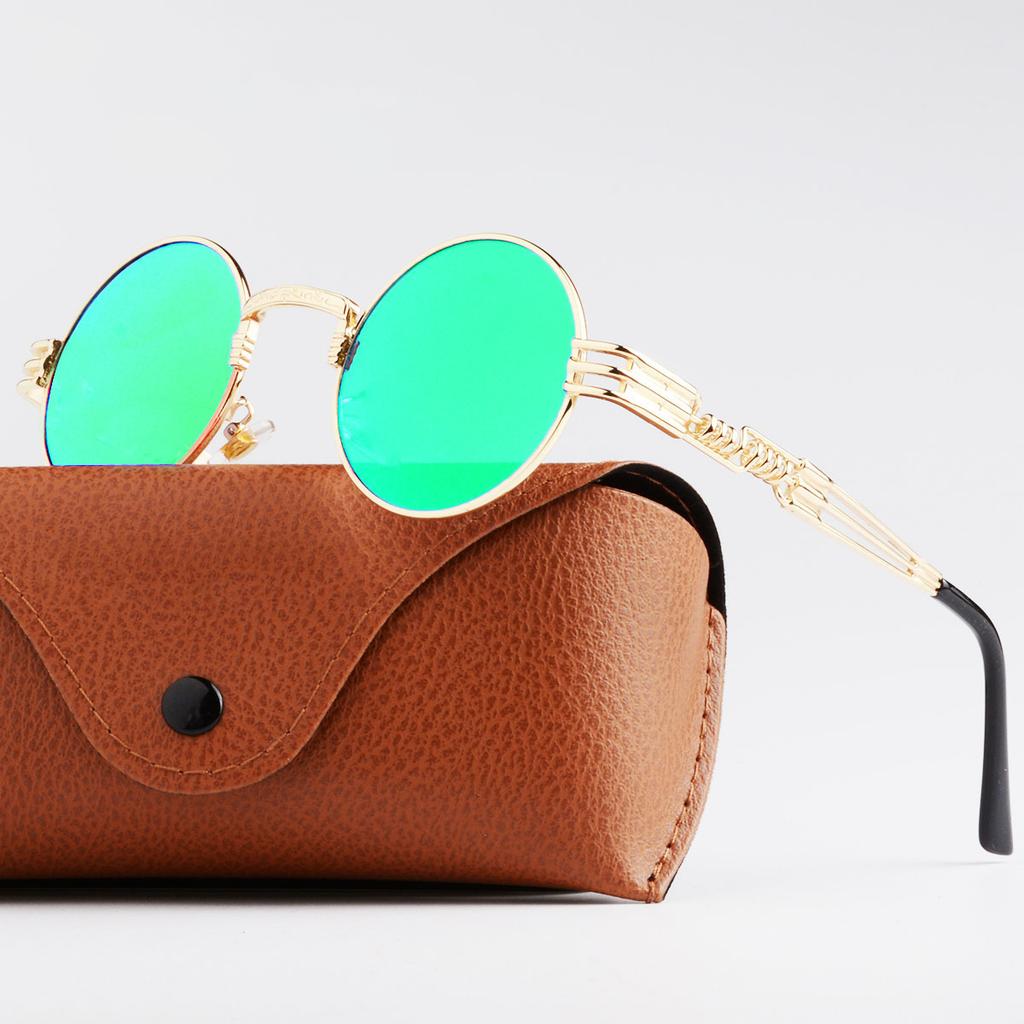 New Punk Sunglasses Personalized Small Round Frame Prince Glasses European and American Fashion Sunglasses Factory Direct Sales Trend