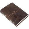 Leather Diary - Antique Handmade Journal with Plain Paper for Men and Women, Gift for Raksha Bandhan As Art Sketchbook