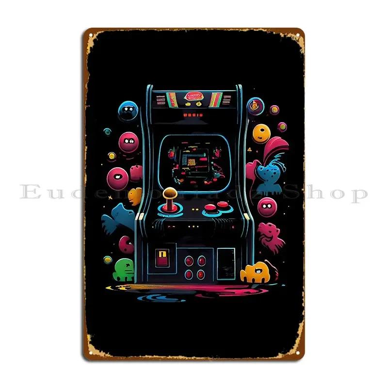 Retro Arcade Machine Metal Sign Cinema Poster Designs Wall Decor Garage Plaques Tin Sign Poster