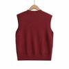 2024 Winter Women's European & American Fashion V-Neck Button Vest