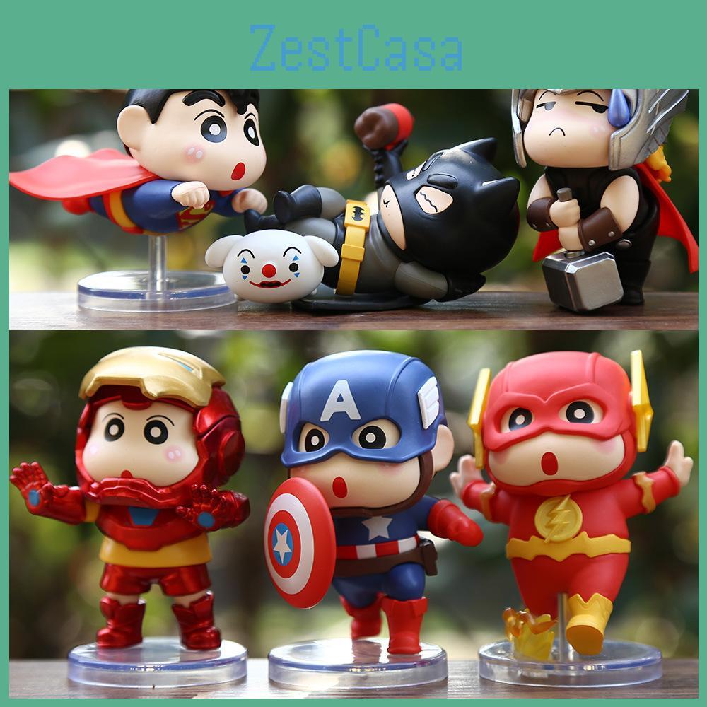 Little Shin Hero Pvc Mini Statue With Surprise Bag For Gift Kids