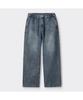 Keoseuuteommellou Blue Loose Fit Drawstring Jeans Cwpam26385Bux