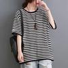 T-shirt for Women Summer Large Size Cotton T-shirt Soft Loose Printed Casual Comfortable Pullover T-shirt Top