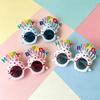 Colorful Birthday Cake Sunglasses: Fun Party Props for Adults & Kids
