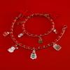 2023 Pet Christmas Velvet Collar With Metal Oil Drops Pendant Elderly Tree Gloves Socks Bow Tie Cat Dog Necklace