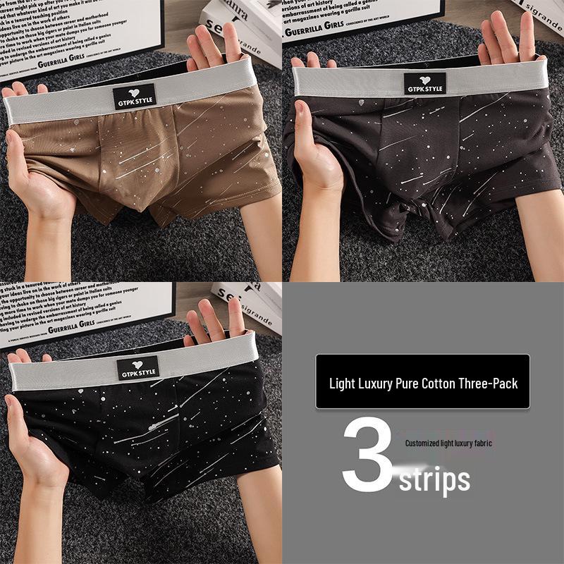 Men's Breathable Cotton Boxer Briefs - Comfortable, Loose-Fit, Mid-Rise, Plus Size, Perfect for Summer