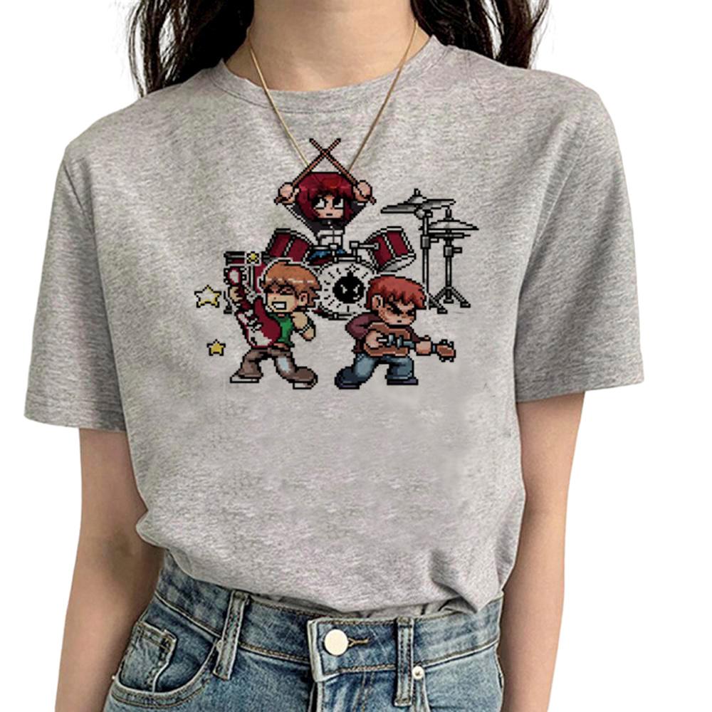 

Scott Pilgrim tshirts Women comic anime Tee feUnisex Unisexga designer streetwear clothes 4XL