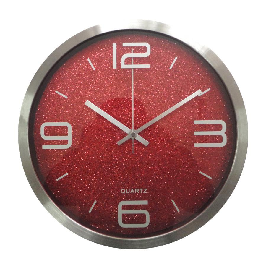 

Металлические Бесшумные Настенные Часы из Нержавеющей Стали, Креативные и Модные Алюминиевые Настенные Часы для Гостиной