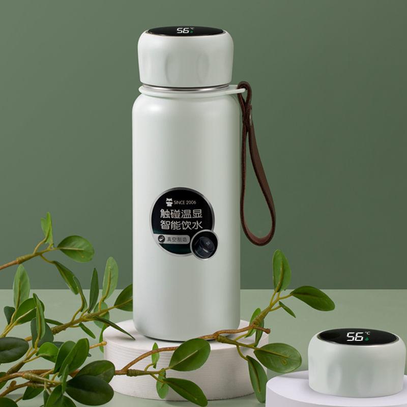 Intelligence Thermos Cup 380ml Vacuum Flasks Portable Stainless Steel Thermos Cup Water Bottle Travel Tea Mug Office Thermos Cup