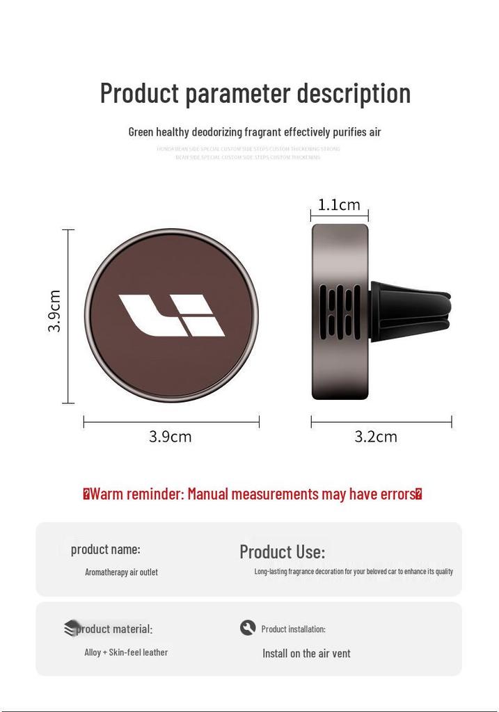 MEGA Air Vent Car Perfume Diffuser: Ideal Aroma for L6-L9 Models