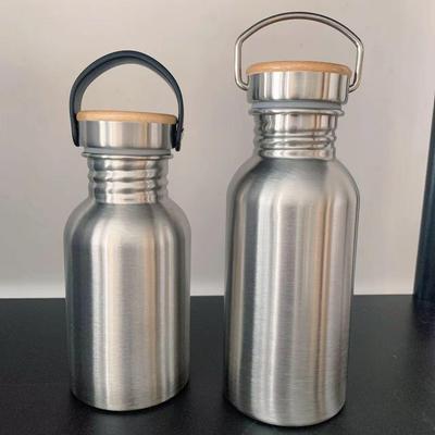 304 Stainless Steel Sports Water Bottle, Portable Large Capacity, Wide Mouth, Single Layer for Outdoor Use