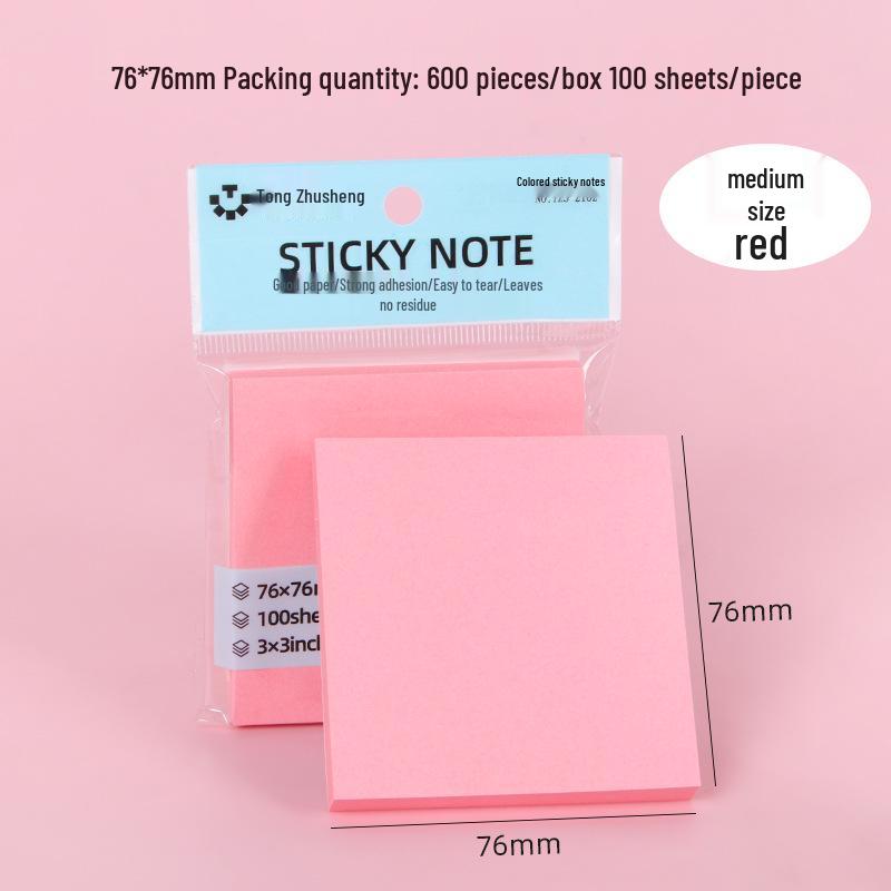 Creative Colorful Heart-shaped Sticky Notes Memo Pad for Students