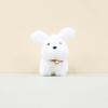 Charming Stuffed Dog Pendant Playful Puppy Keyring Fluffy Doll Keychain Accessory