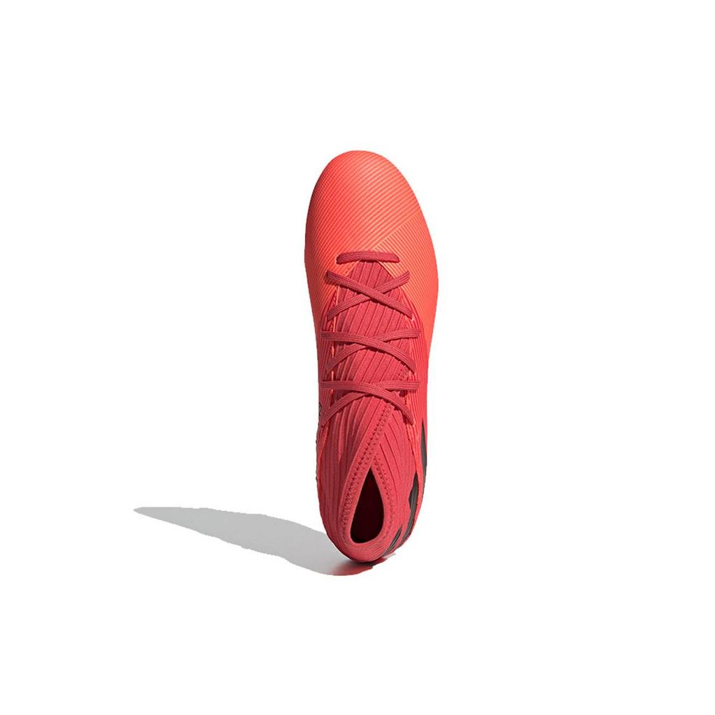 Adidas Nemeziz 19.3 Round Toe Comfortable FG (Rubber Long Stud) Slip Resistant Durable Soccer Shoes Men Soccer Shoes Red EH0300