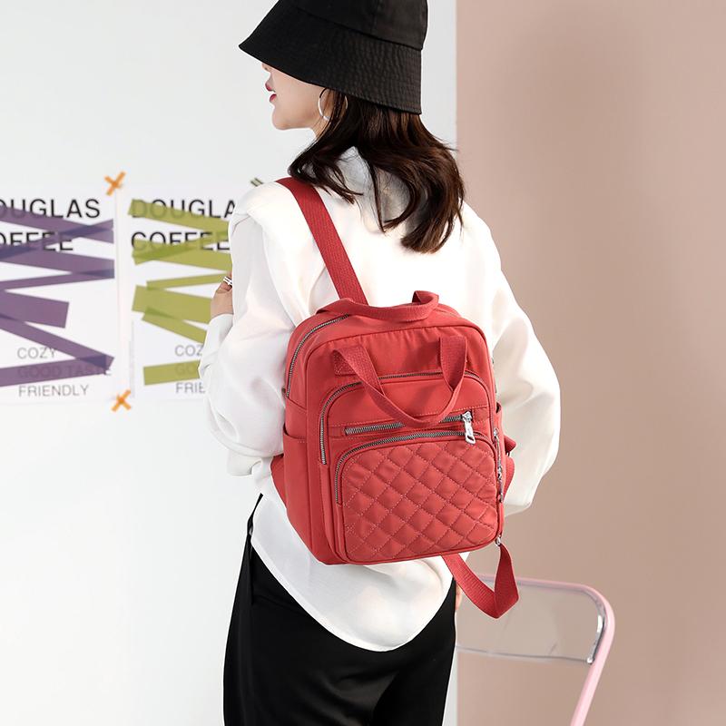 Quilted Backpack for Women – Stylish Multi-Use Bag with Multiple Pockets & Adjustable Straps – Perfect for Work, School & Daily Use