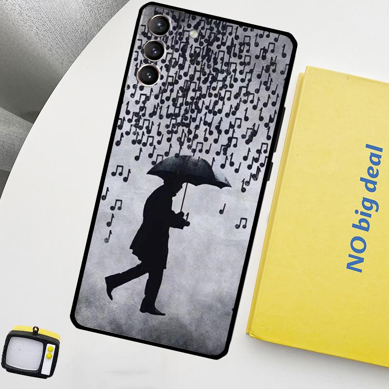 Musical Music Note Phone Case For Samsung Galaxy S25 Ultra S21 S22 S23 S24 Ultra S9 S10 S20 Plus S25 FE Cover