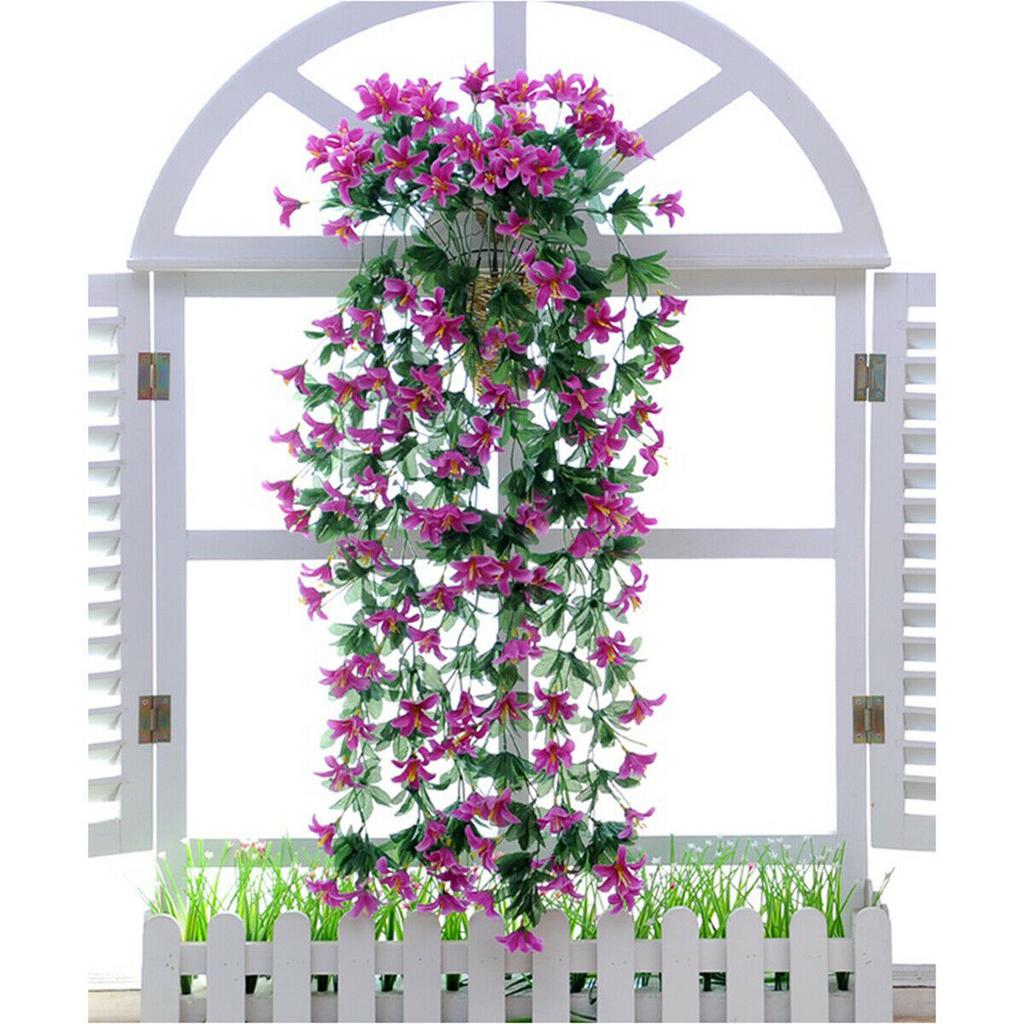Artificial Hanging Vine Outdoor Fake Hanging Plant Wall Patio Decors