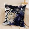 SSeraph Of The End Cushion Cover Silky Short Plush Invisible Zipper Dustproof Sofa Pillow Case For Home Decor