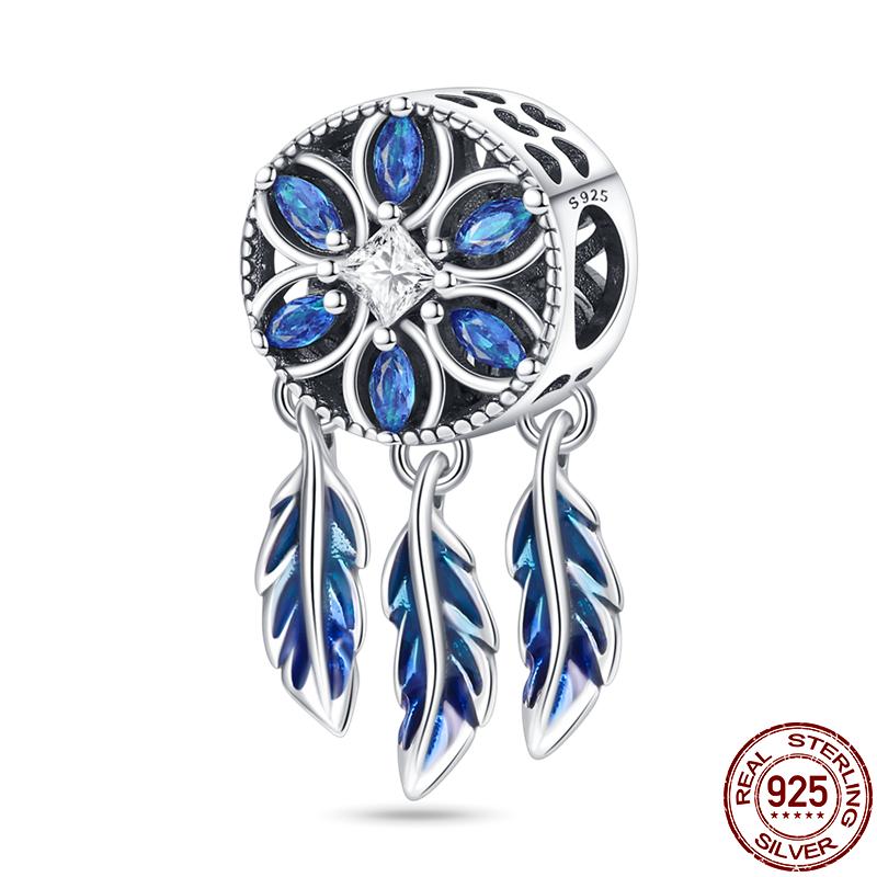 100% Copper Dreamcatcher Series Charm Fit Original 3Mm Bracelet Diy Beads For Women Birthday Fine Jewelry Gift