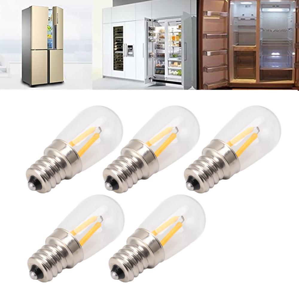 5 Pack E12 LED Fridge Light Bulbs 110V Fridge Light Bulbs Refrigerator Lamp Bulbs Indoor