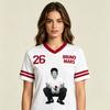 Personalisierter Bruno Mars The Romantic Tour 2026 Fußballtrikot Bruno Mars Konzert Neues Datum Musikfan Geschenk T-Shirt Unisex Musik T-Shirt