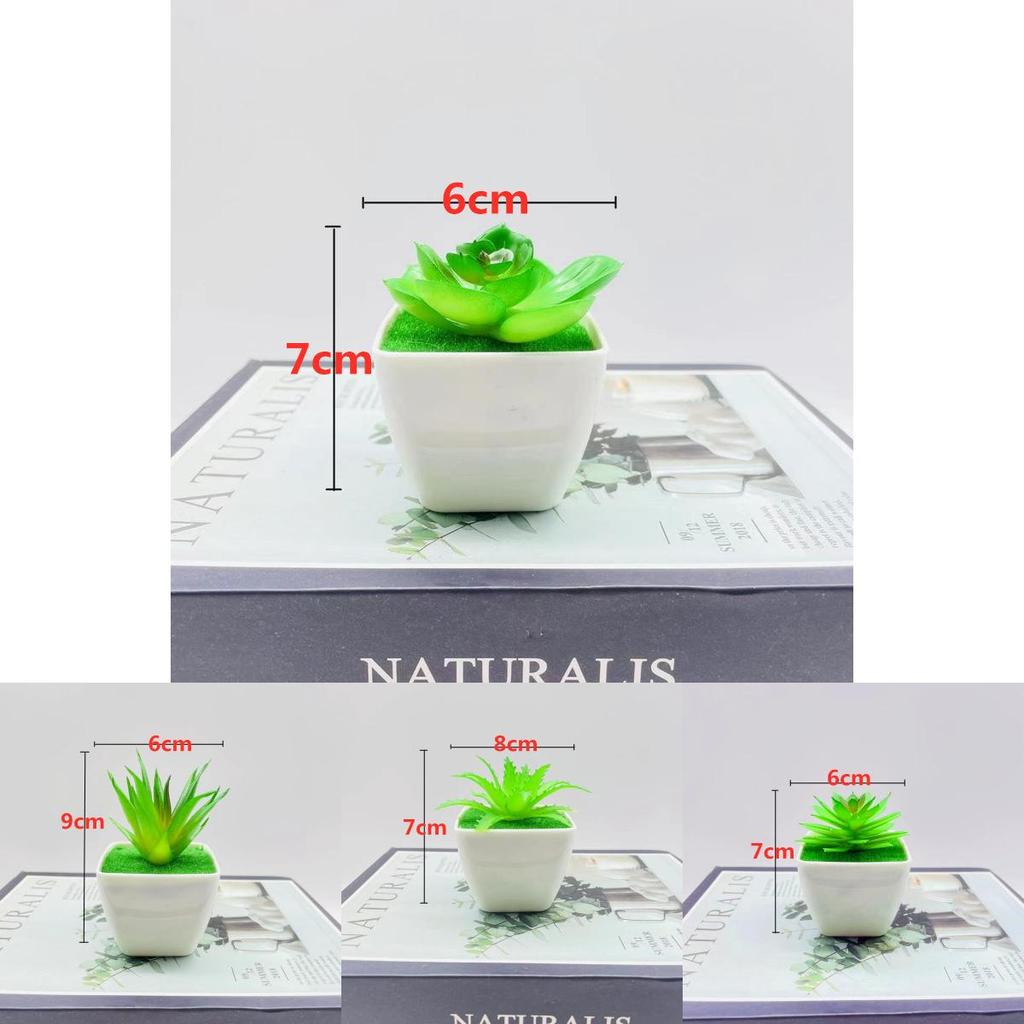 Synthetic Multiplant Bonsai With Pvc For Home Office Decoration And Gift