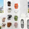 Waterproof Shoe Holder for Showers and Balconies Easy Installation Plastic Shelf Prevents Molds and Slipper Storage