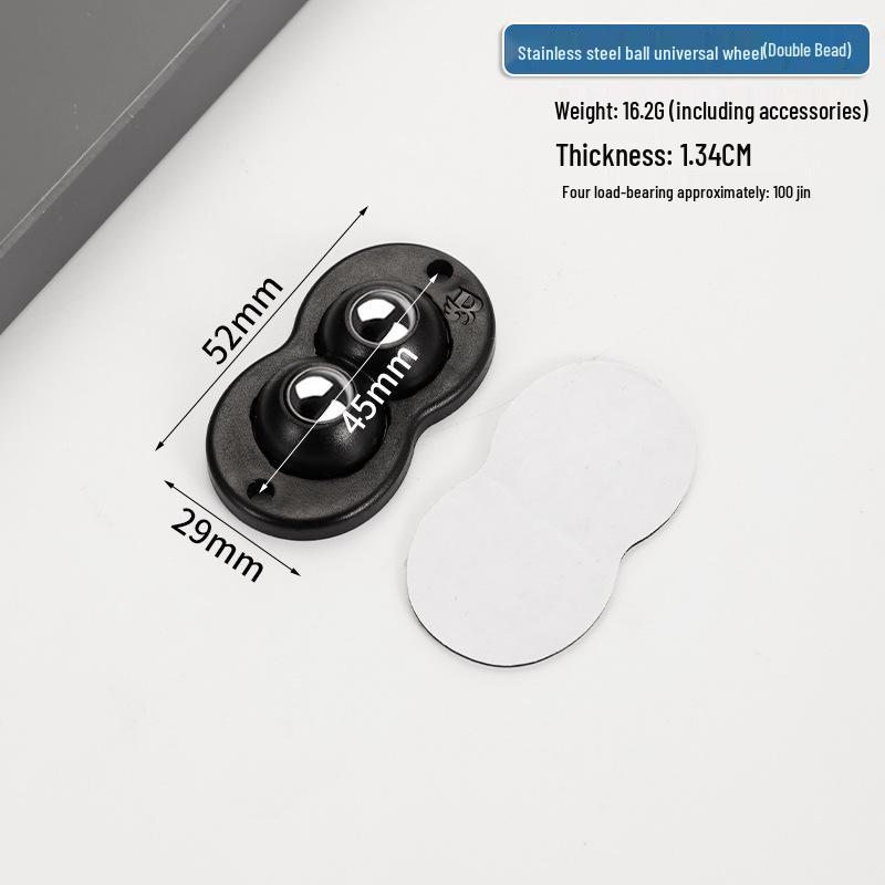 Cicha Samoprzylepna Podstawa Mobilna: Uniwersalne kółko bez wiercenia z pogrubionym łożyskiem kulkowym do użytku domowego