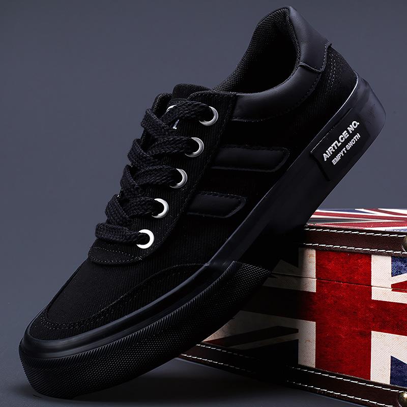 New spring mens shoes Korean versatile trendy casual mens canvas shoes comfortable breathable flat bottom low top shoes