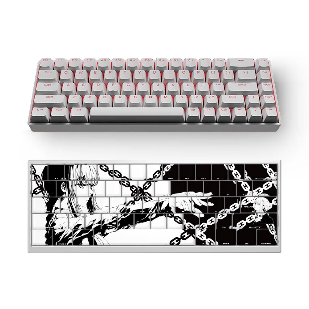 

Mechanical Keyboard Fire68 Pro Magnetic Switch Gaming Stylish 68 Keys USB Connection Wired English Layout Tenkeyless Rapid Trigger Gaming Keyboard RGB