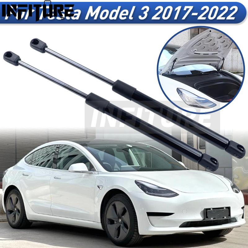 2Pcs Front/Rear Car Trunk Engine Tail Gate Tailgate Boot Gas Spring Shock Lift Struts Support For Tesla Model 3 2017 2018 2019