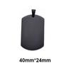5Pcs Whole Sale 7 Colors Military Tag Men Jewelry Stainless Steel Necklace Pendant High Polished Necklace