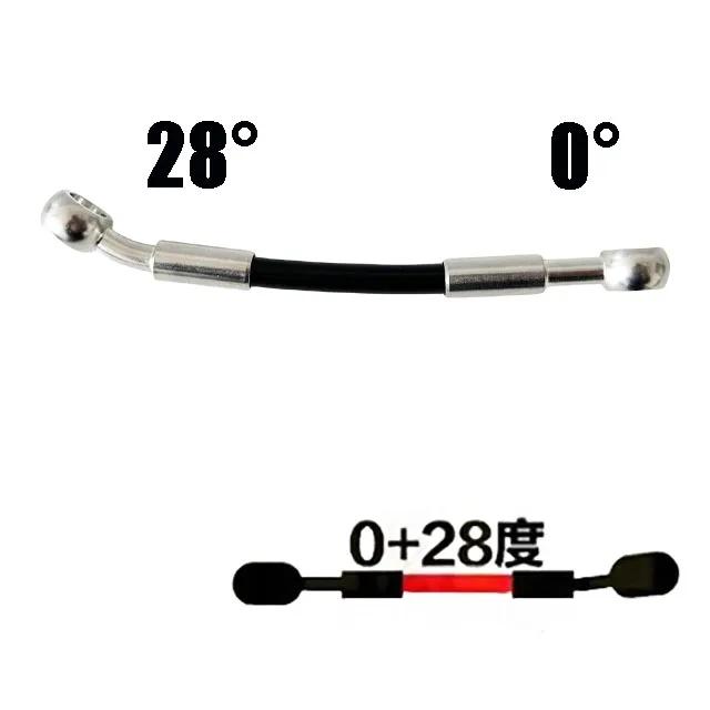 10cm-500cm Motorcycle Dirt Bike Specificmulti Angle High-Temperature Resistant Brake Oil Pipe Braided Brake Hose Fuel Pipe Line