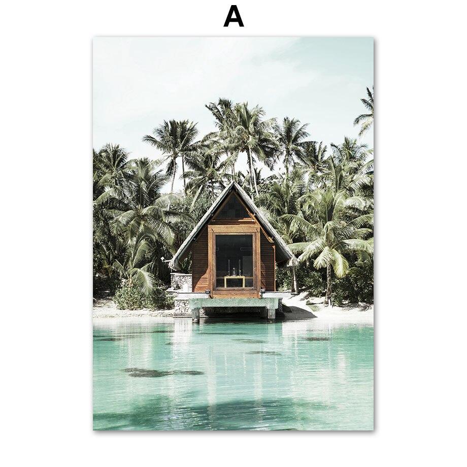 

Тропический пляж, море, кокосовая пальма, серфинг, картина, настенное искусство, холст, плакаты на скандинавскую тему и принты, настенные панно для декора гостиной 21*30cm