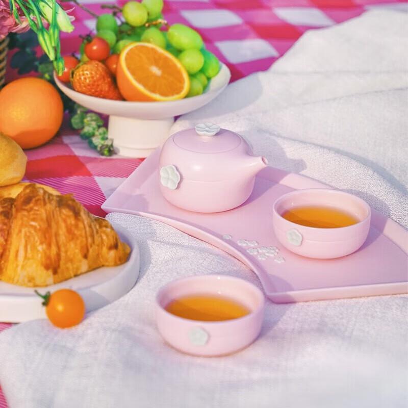 Wanqiantang Ceramic Kung Fu Tea Set with Tea Tray