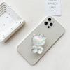 Cartoon Animation Transparent Bow Tie Kitten Laser Colorful Mobile Phone Case Airbag Bracket Girl Heart Wind Retractable
