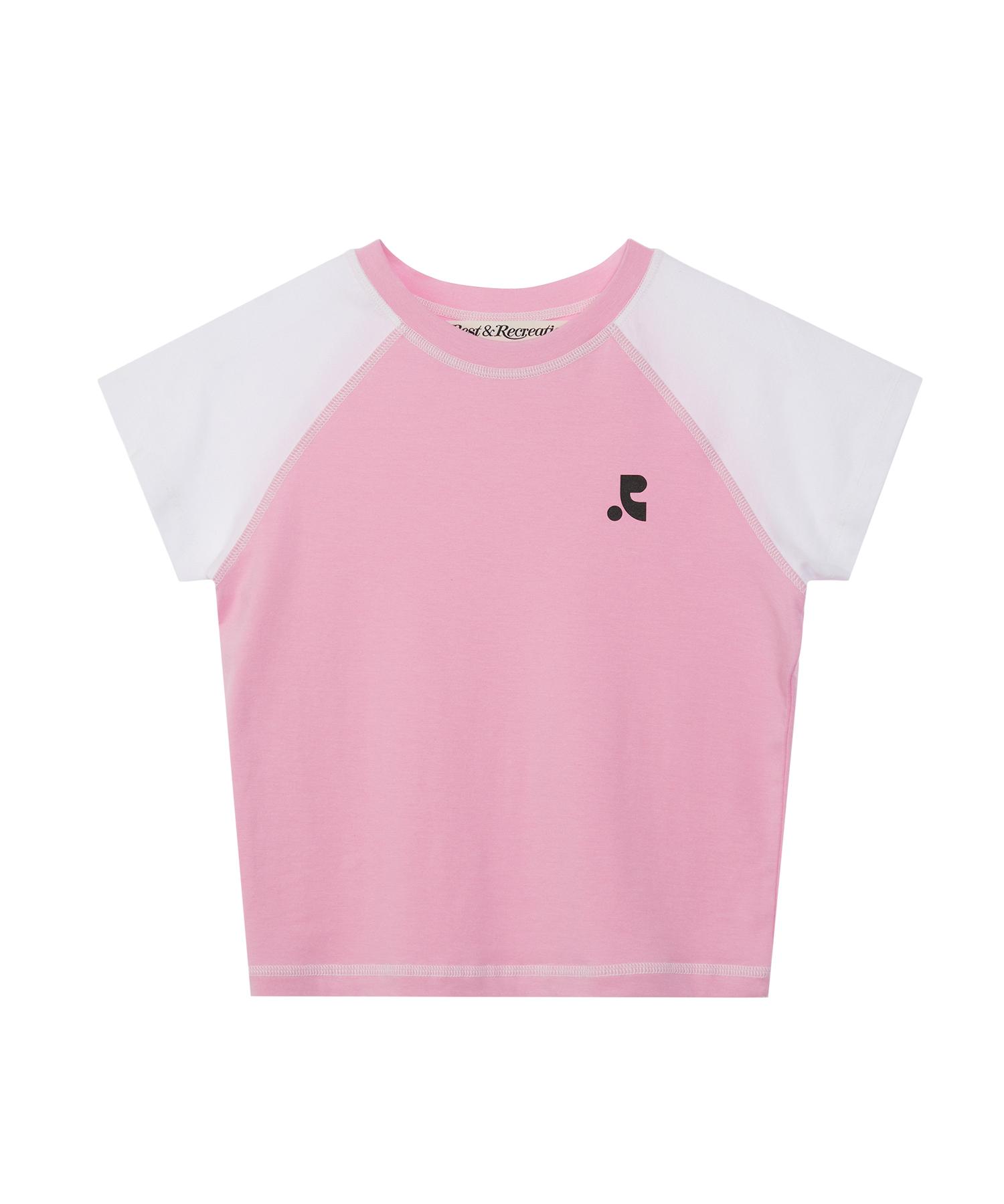 Rest And Recreation Raglan Crop Top - Pink S
