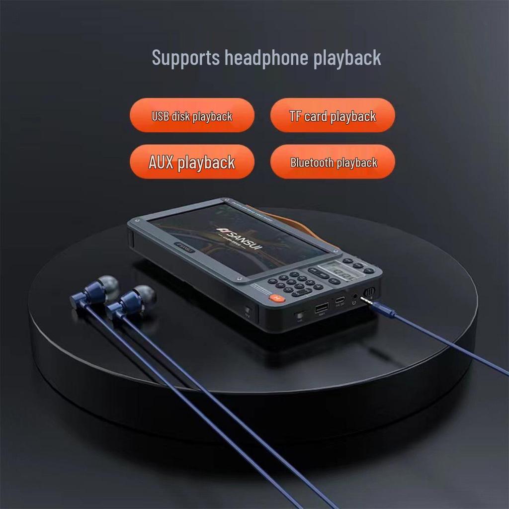 Przenośny odtwarzacz wideo Sansui F51 7" z TV, radiem FM, obsługą karty TF i USB