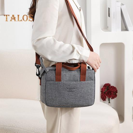 Přenosná taška na oběd Ženy Tepelně izolovaná krabička na oběd Tote Bag Chladící kabelka Vodotěsná Bento Pouch Kancelář Jídlo přes rameno