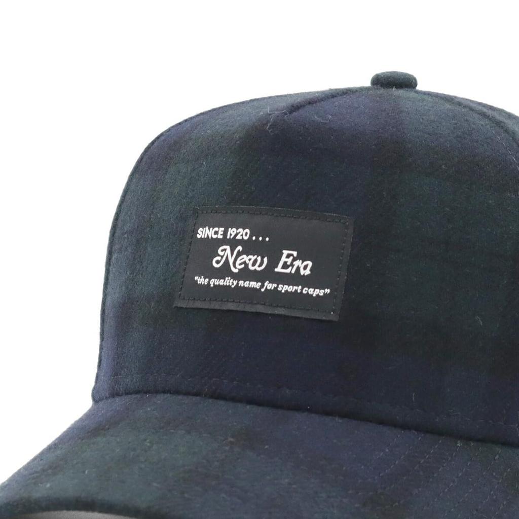 New Era Check Pattern Exclusive to Black FREE 9Forty CS Watch Black Patch 9FORTYA-FRAME Cap, ONSPOTZ, Watch, A-Frame Merino?Black