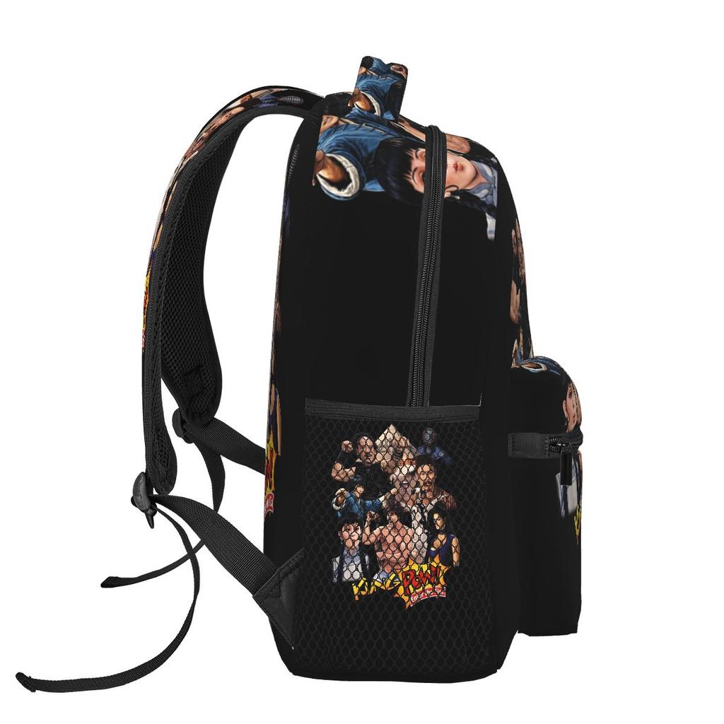 Kung Pow Enter The Fist Backpacks Boys Girls Bookbag Students School Bags Cartoon Travel Rucksack Shoulder Bag Large Capacity